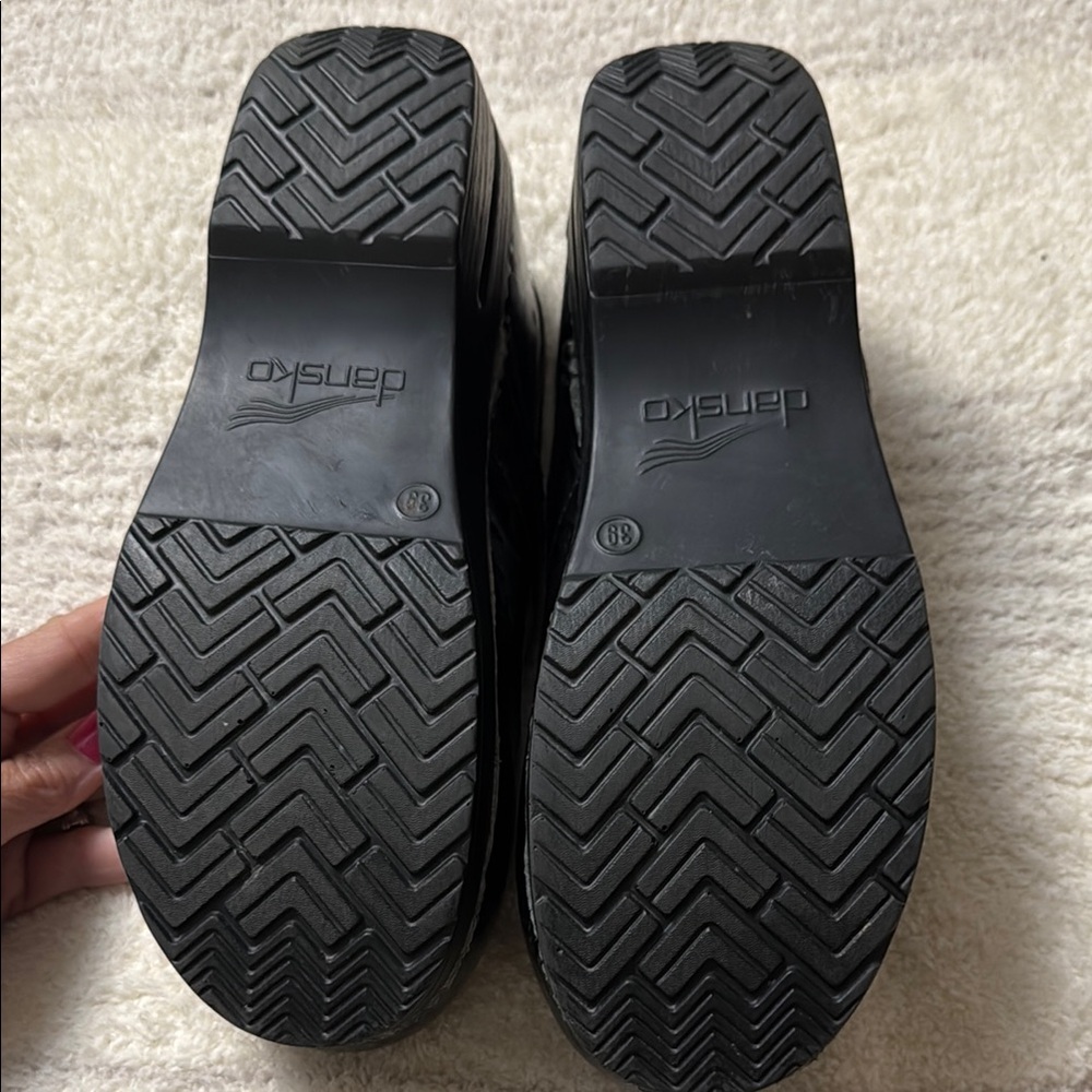 Dansko Black Patterned Clogs - Picture 6 of 6